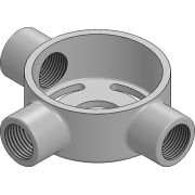 20mm Galvanised Conduit Tee Extension Box